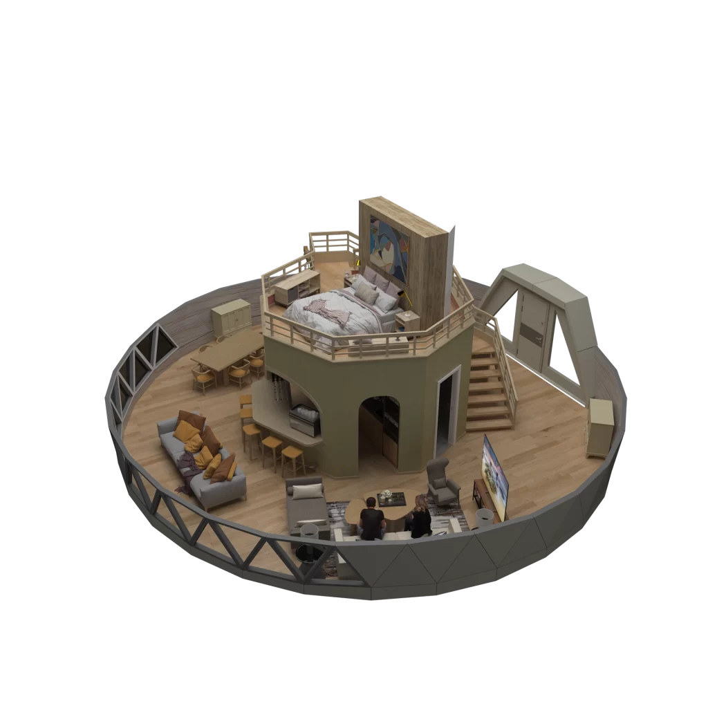 Modular Dome Earthquake Resistant Merih Type Steel Dome House Turkey Floor Plan 2