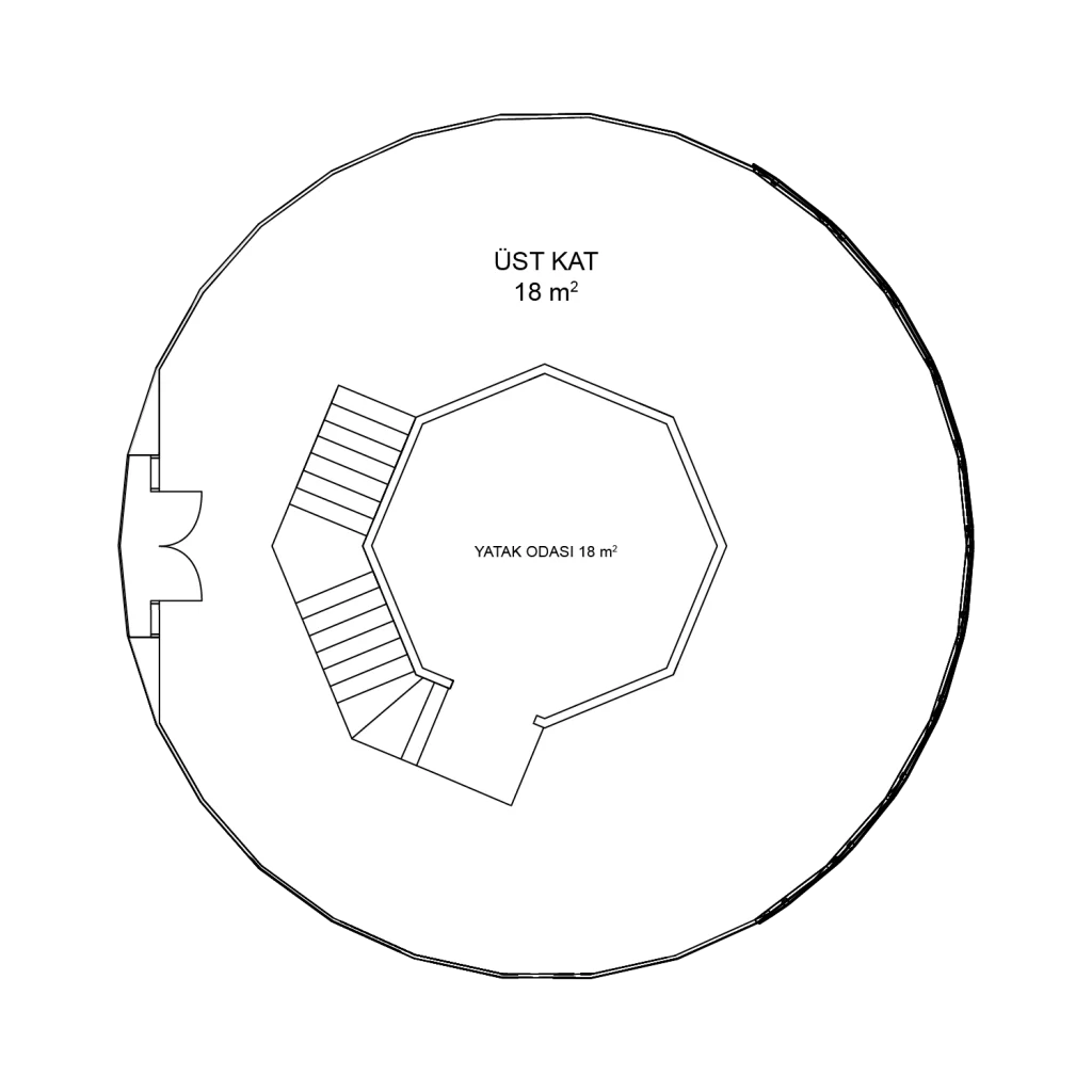 Modular Dome Earthquake Resistant Merih Type Steel Dome House Turkey Floor Plan 6