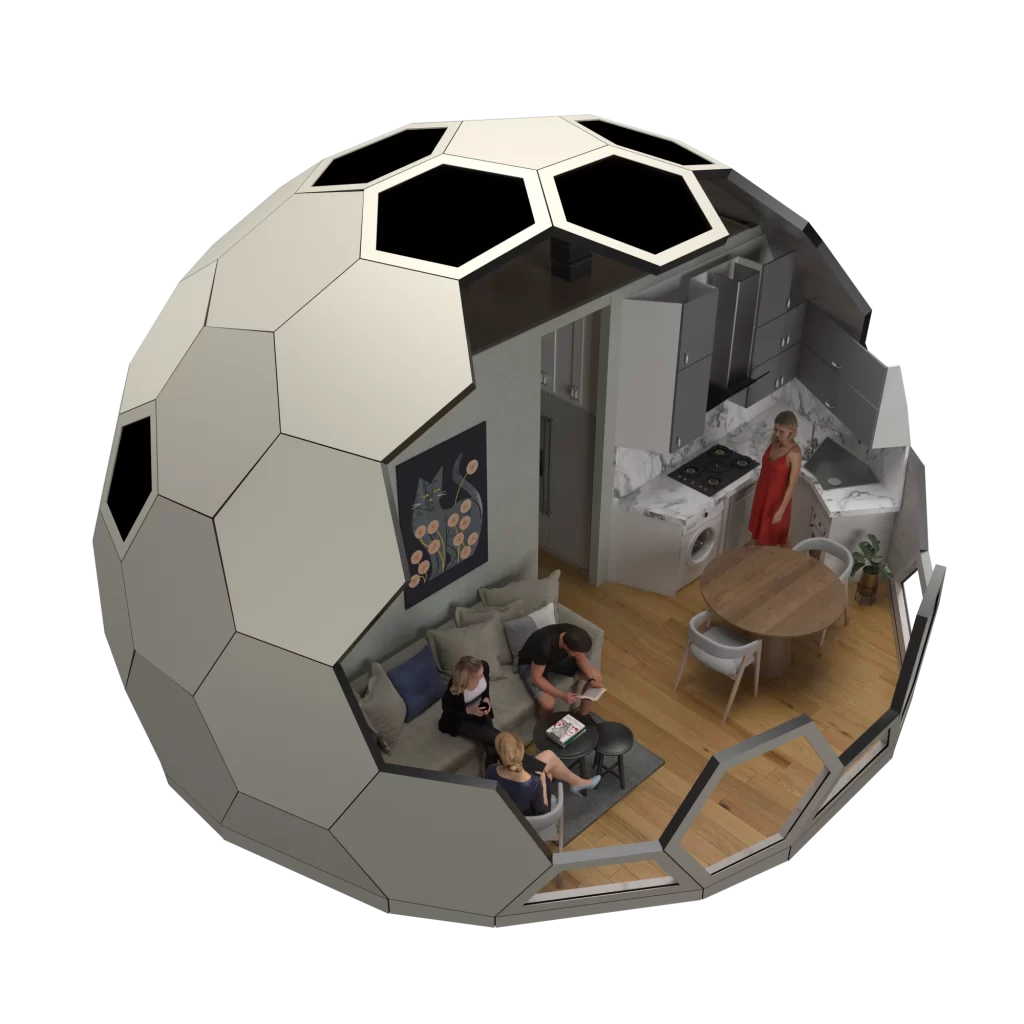 Modular Dome Earthquake Resistant Seyyare Type Steel Dome House Turkey 1920x1080px m