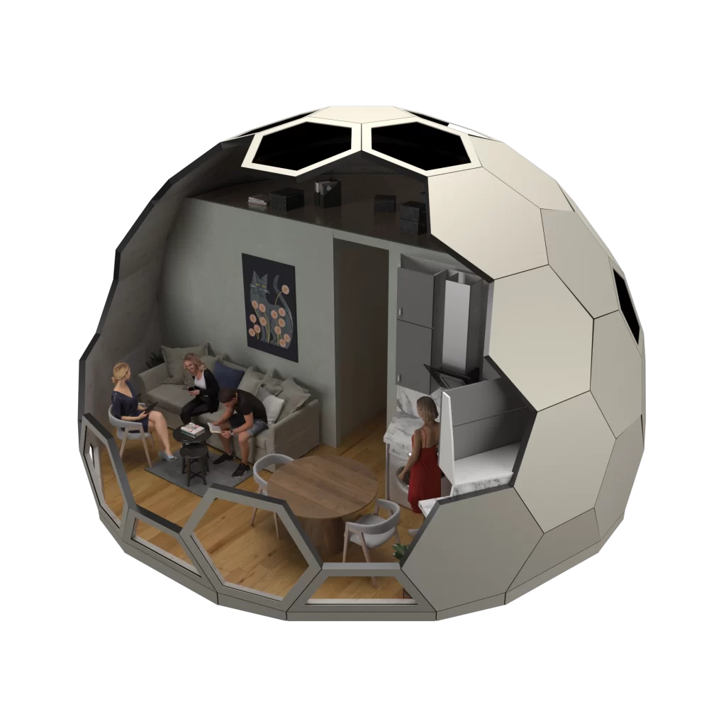 Modular Dome Earthquake Resistant Seyyare Type Steel Dome House Turkey 1920x1080px n