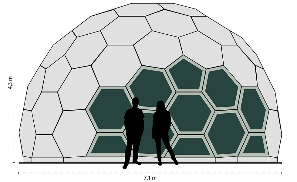Modular dome seyyare section
